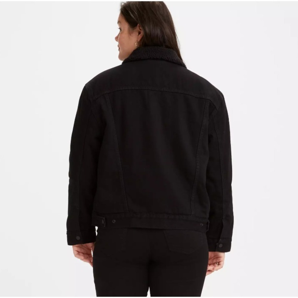 Levi's Women's Ex-Boyfriend Sherpa Trucker Jacket 361370015 Medium - Picture 4 of 7